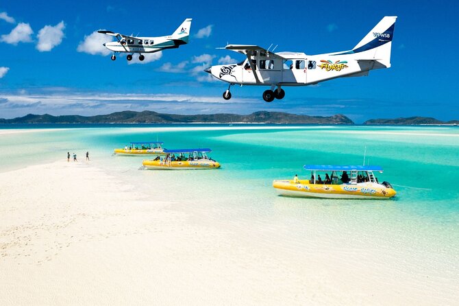 Fly Raft Package: Whitehaven Beach, Snorkel and Scenic Flight - The 60-minute flight over Heart Reef and the Whitsundays