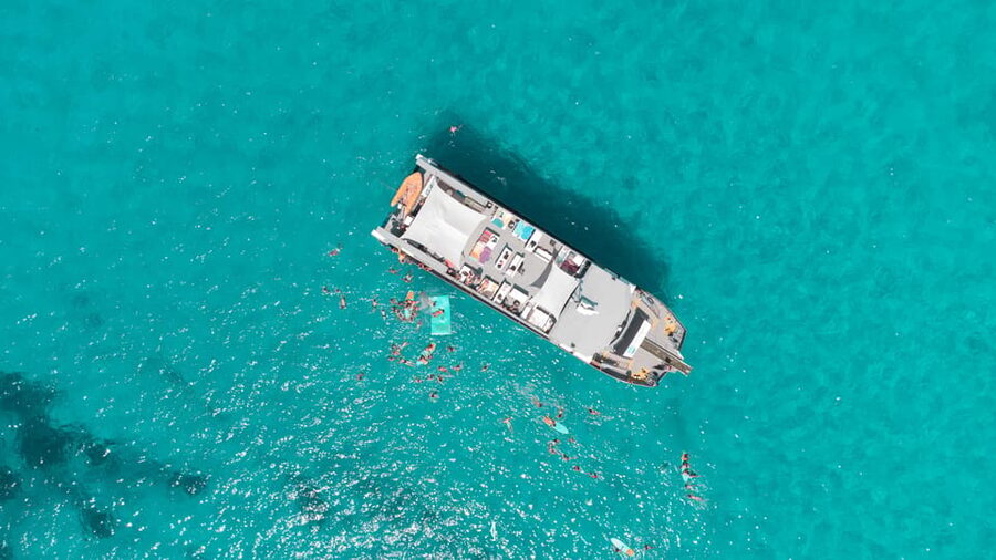 Formentera: Crystal Waters Cruise with Snorkeling and Lunch - Sailing toward Cap de Barbaria