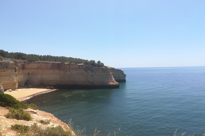 From Faro: Benagil Hiking Cliffs and the 4 Treasure Experience - Algar Seco’s rocks and sea views