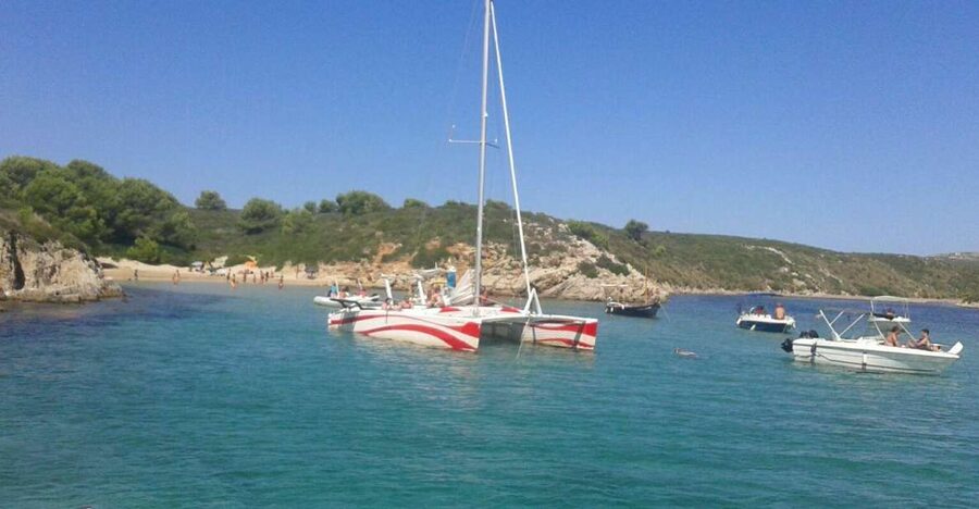 From Fornells: Half-Day Menorca Catamaran Trip w/ Snorkeling - Leaving Fornells for Menorca’s Northern Coast