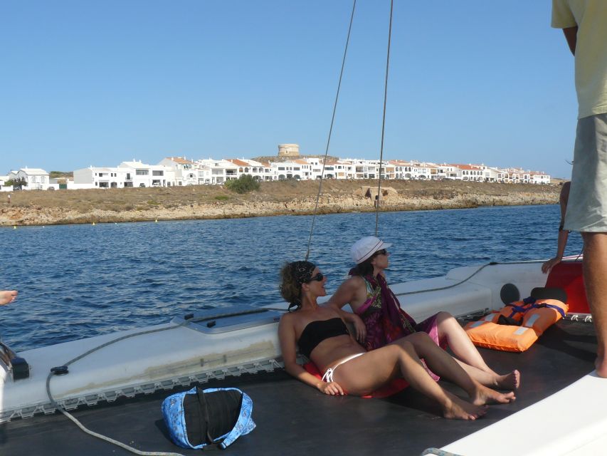 From Fornells: Half-Day Menorca Catamaran Trip w/ Snorkeling - What the Three Hours Feel Like