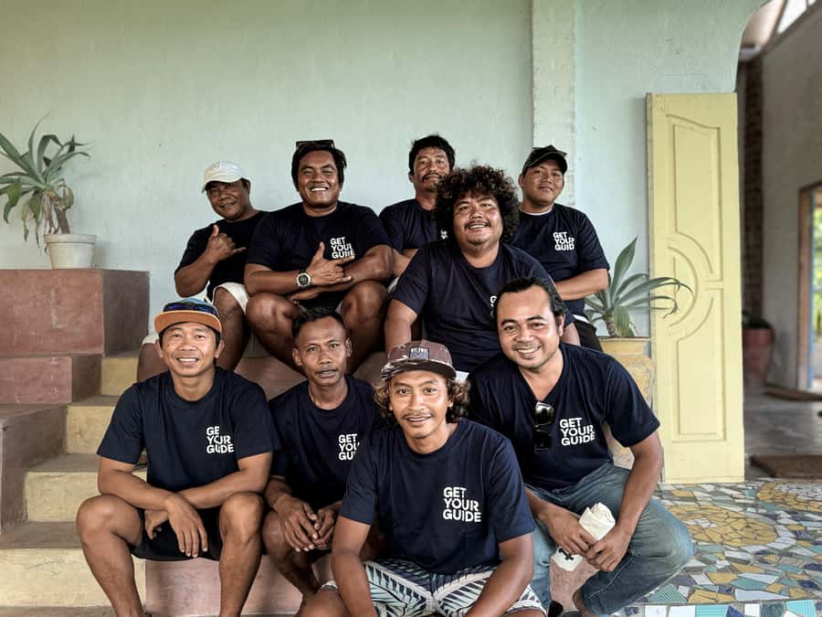 From Gili Air: Private or Small Group Snorkeling Boat Tour - First water stops: statues and the Bounty Wreck site