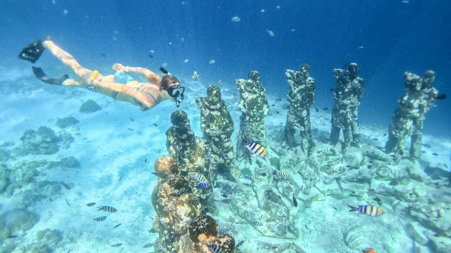From Gili Trawangan: Gili Islands Snorkeling Boat Tour - The glass-bottom boat and the crew