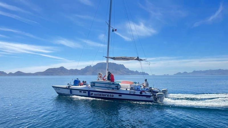 From Loreto: Snorkeling Catamaran Cruise - Setting out from Loreto toward the islands