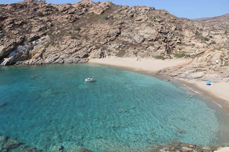 From Milopotas: Ios Island Scenic Snorkeling Cruise - Koumbara and the sea caves