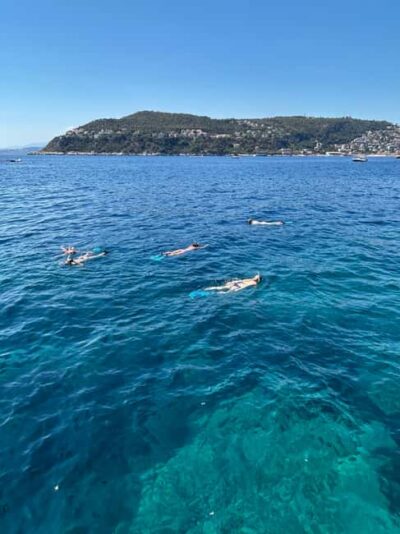From Nice: Villefranche Bay Swimming & Snorkeling Boat Tour