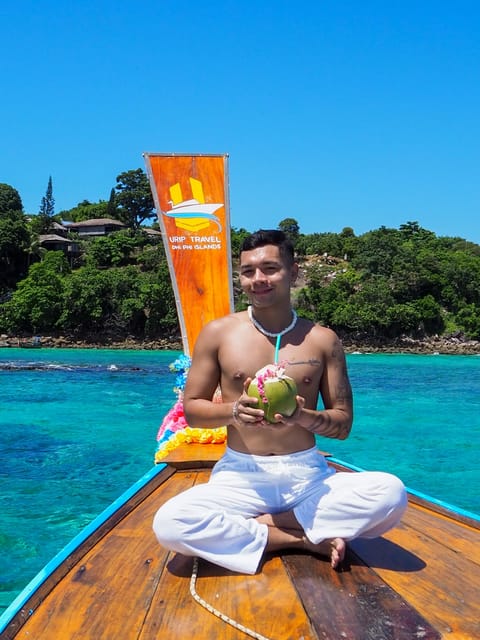 From Phi Phi: Full Day Longtail Tour Maya Bay & Snorkeling - Monkey Beach and Viking Cave begin the sightseeing