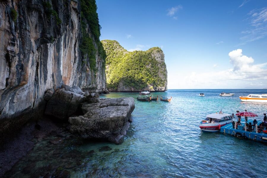 From Phi Phi: Full Day Longtail Tour Maya Bay & Snorkeling - Maya Bay, the famous stop