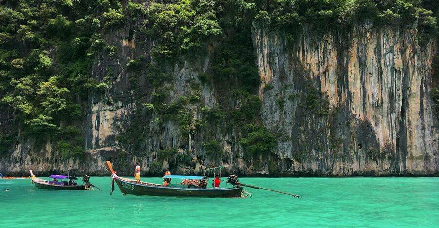 From Phi Phi: Full Day Snorkeling Trip by Longtail Boat - Monkey Beach starts the wildlife portion