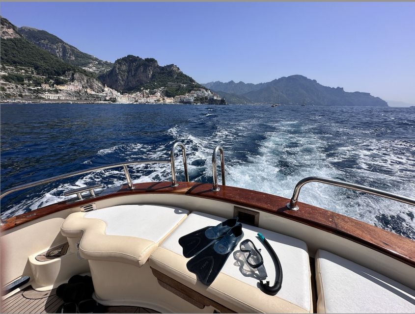 From Positano: Half-Day Amalfi Coast Boat Tour & Snorkeling - Two swim stops in clear coastal water