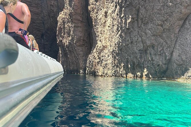 From Sagone/Cargèse: Coves of Piana sea cave Snorkeling - Capo Rosso and the Turquoise-Water Swim
