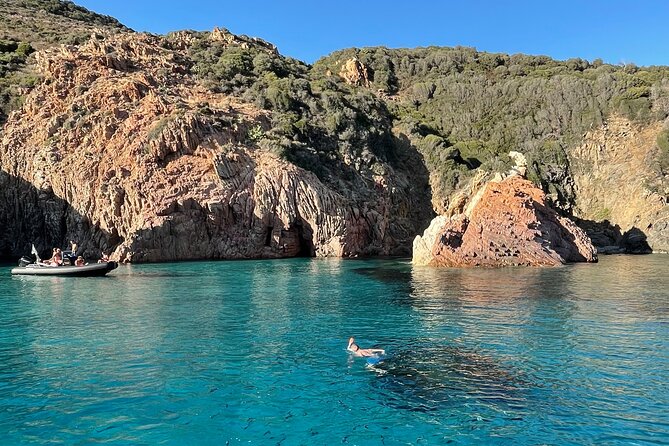 From Sagone/Cargèse: Coves of Piana sea cave Snorkeling - What the Small Group Adds