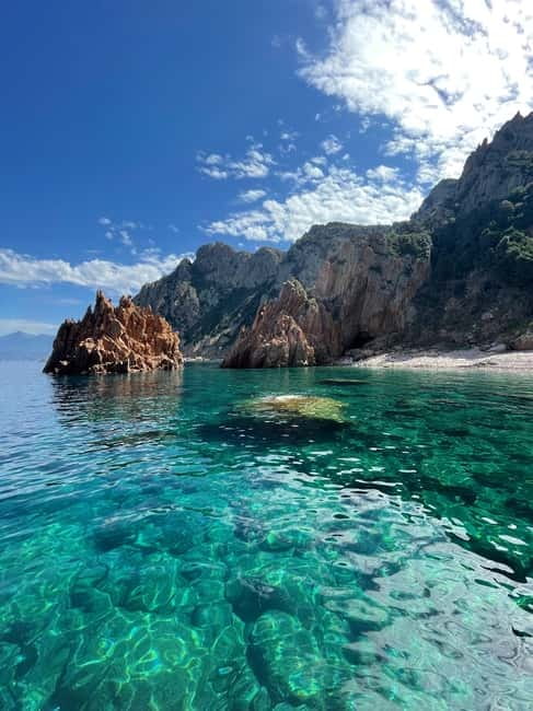 From Sagone/Cargèse: Piana Sea Caves & Snorkeling Boat Tour - A fast ride with a lively feel