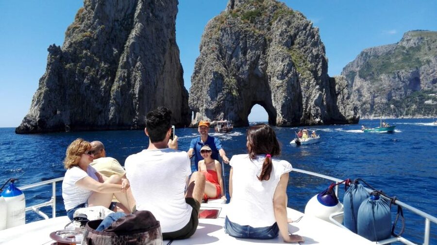 From Sorrento: Capri Boat Trip with Snorkeling and Drinks - Faraglioni, Malaparte, and the final swim