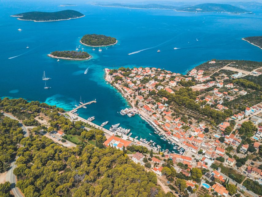 From Split: Trogir & Blue Lagoon Boat Tour with Snorkeling - One hour in Trogir’s medieval core
