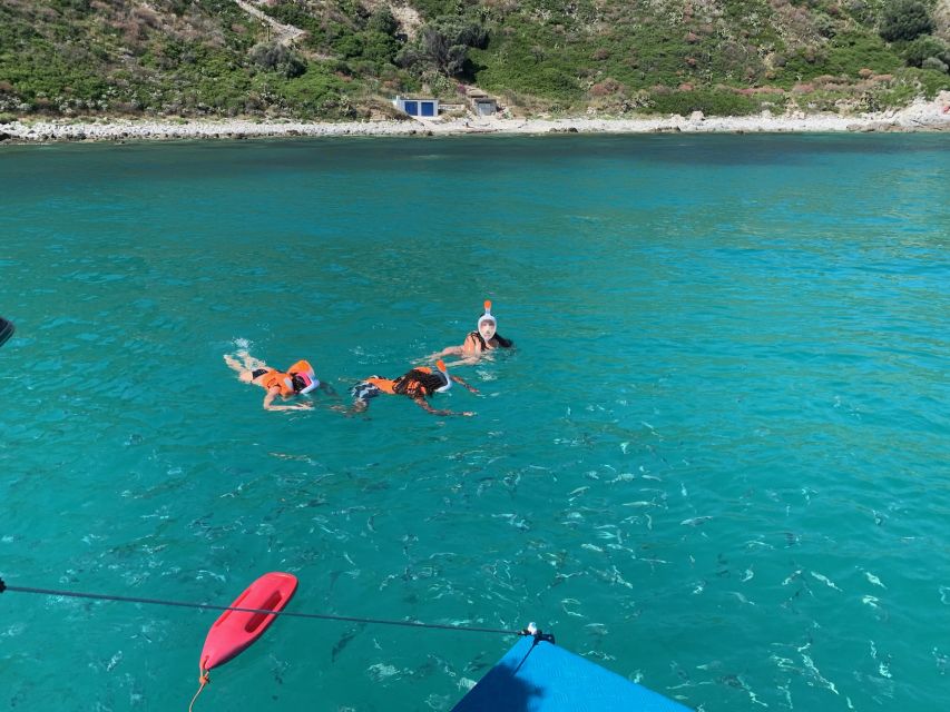 From Tropea: Capo Vaticano boat tour with snorkel & aperitif - Weather changes the plan
