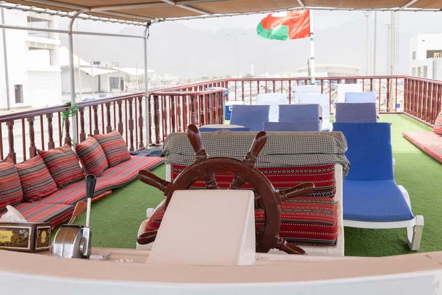 From UAE: Musandam Dibba Day Trip (Oman) - Lunch and refreshments on the boat
