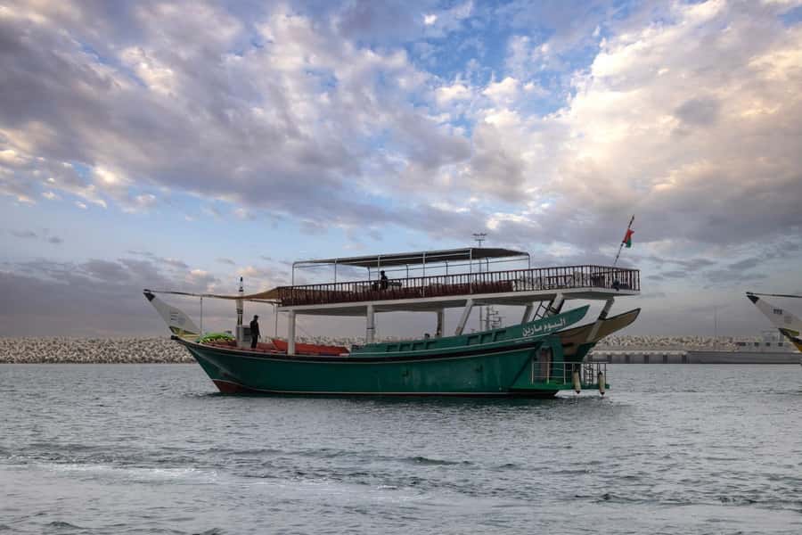 From UAE: Musandam Dibba Day Trip (Oman) - Boarding the traditional dhow in Musandam