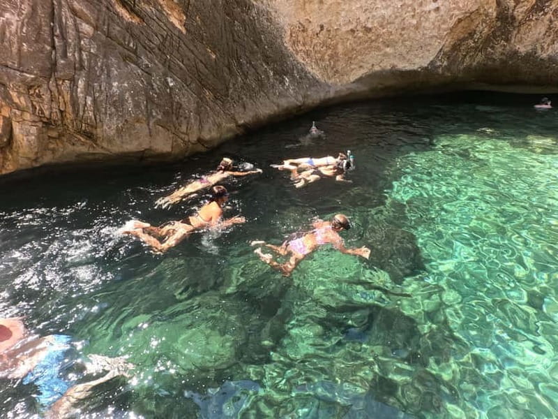 From Vlore: Haxhi Ali Cave Speedboat Tour with Snorkeling - Entering Haxhi Ali Cave