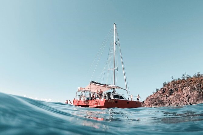 Full-Day Whitsunday Sail and Snorkel Adventure with Lunch - The long cruise toward Langford Island