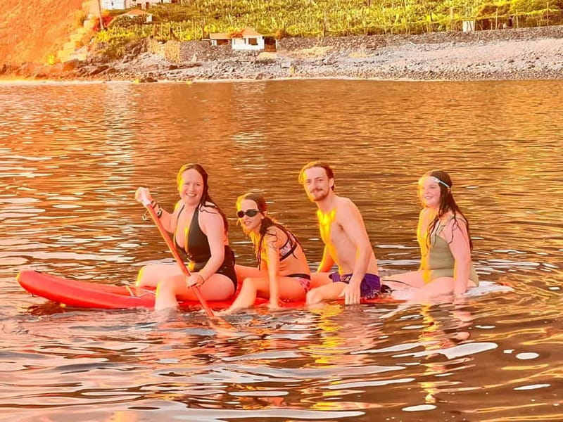 Funchal: Private Boat Tour w/Snorkel & Paddle up 11 people - Snorkeling and swimming in clear water
