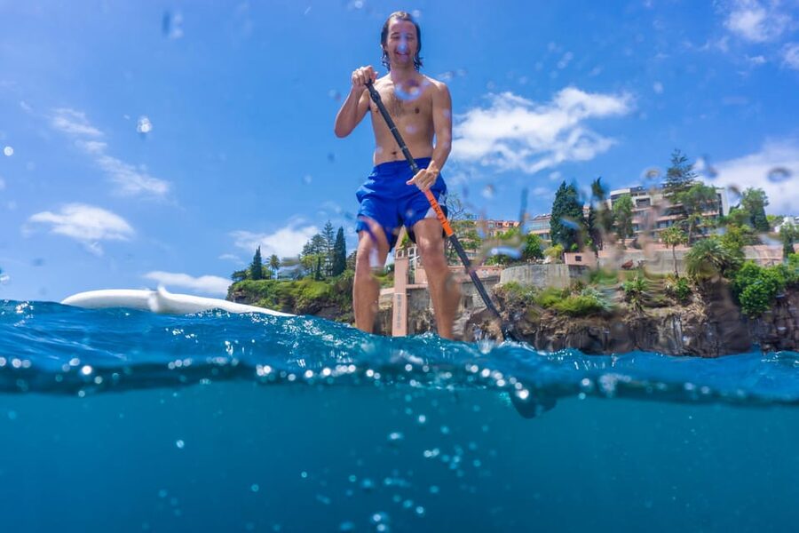 Funchal: SUP Rental or Guided tour with snorkeling - From the Pestana Carlton to open water