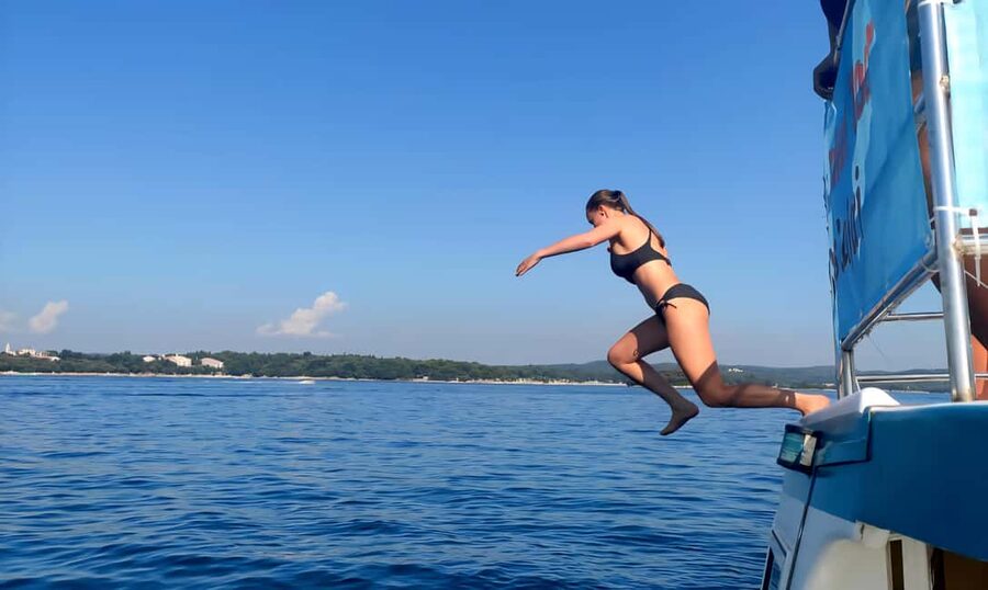 Funtana: Lim Fjord Cruise to Pirate’s Cave with Snorkeling - From Marina Funtana into Lim Fjord