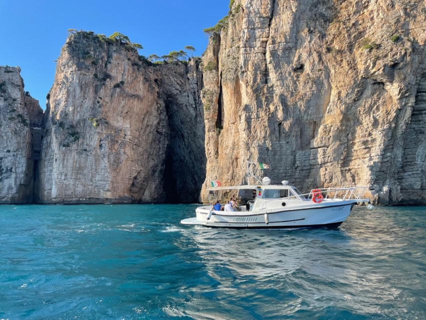 Gaeta - Sperlonga: Boat tour, swim and snorkeling, 4 hours - Orlando Mountain, Turkish Cave, and Split Mountain