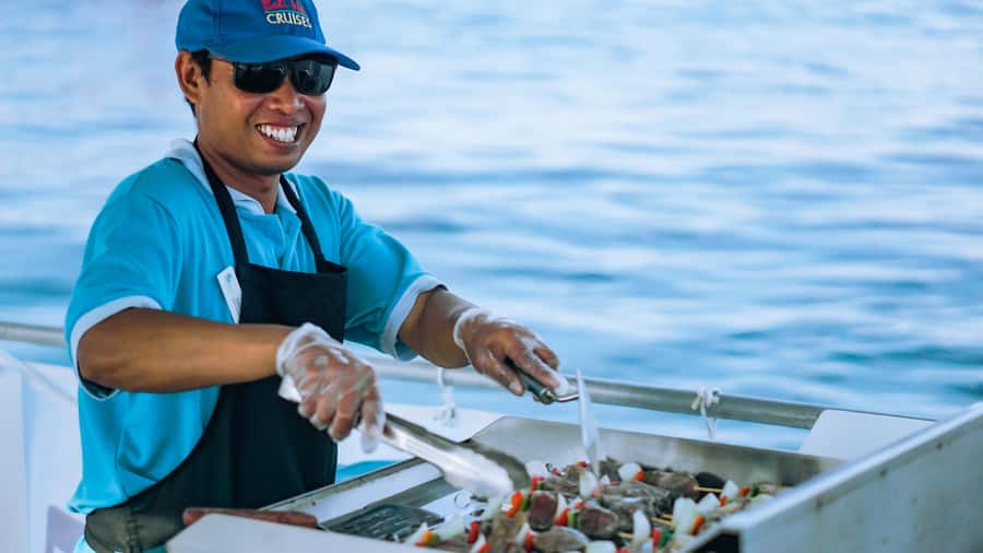 Gili Trawangan: 3-Gili Islands Snorkel Sunset Cruise w/ BBQ - Gili Air for coral and tropical fish