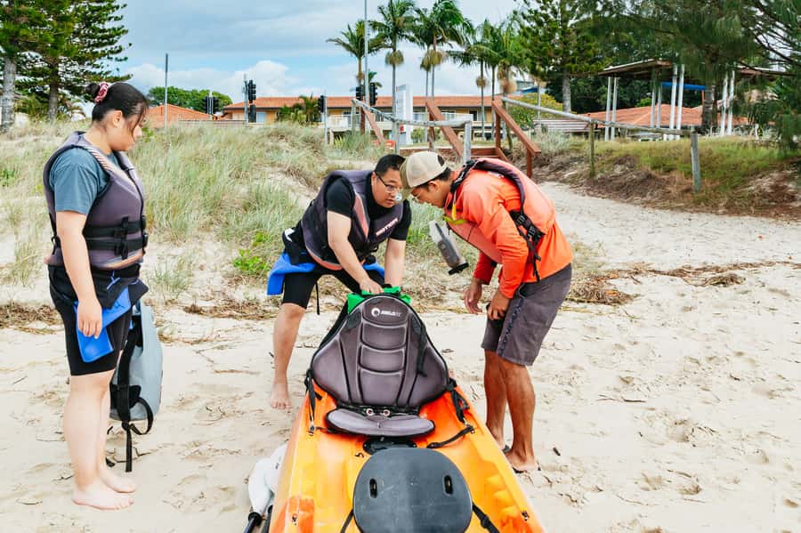 Gold Coast: Wave Break Island Kayaking & Snorkeling tour - Crossing Wave Break Island on foot