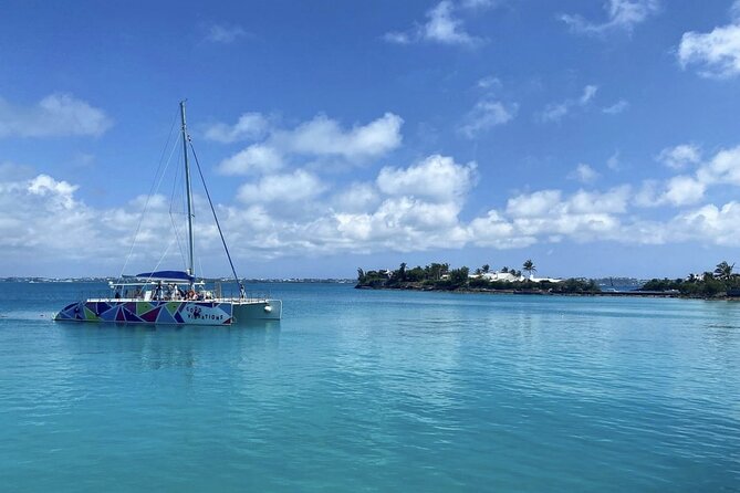 Good Vibration Catamaran Sail Swim Snorkel - Setting out from Dockyard