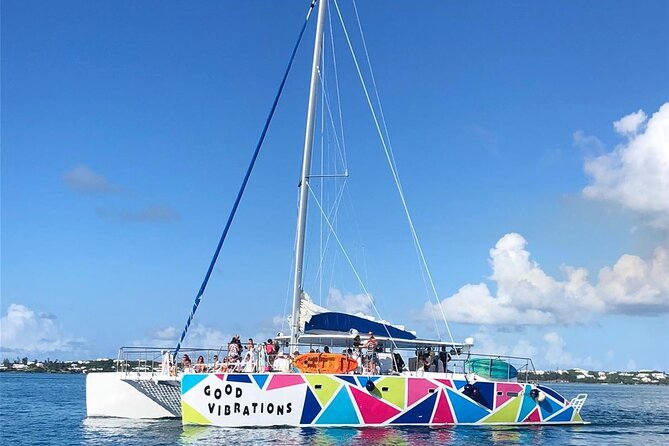 Good Vibration Catamaran Sail Swim Snorkel - Choosing your time at anchor