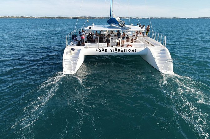 Good Vibration Catamaran Sail Swim Snorkel - Rum swizzles, music, and the onboard bar