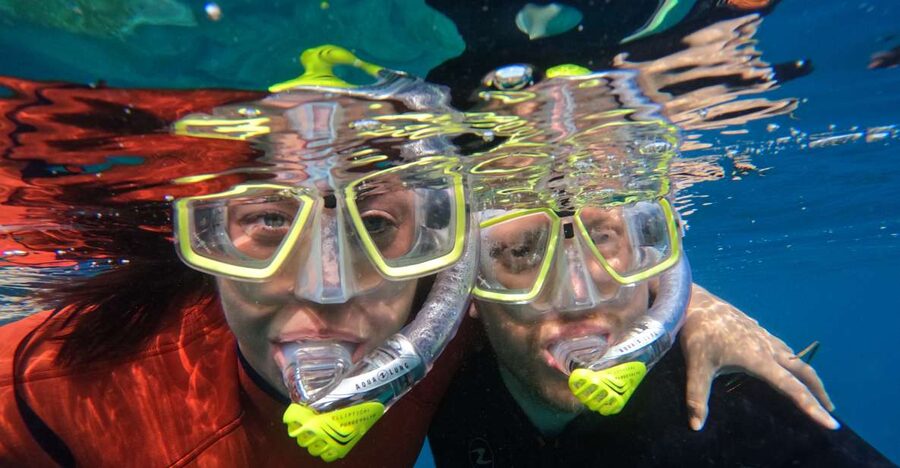 Gran Canaria: Snorkel tour with boat on the west coast - Snorkeling in a sheltered bay