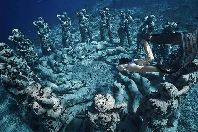 Half-Day Private Guided Snorkeling Turtles Underwater Statues - GoPro photos and underwater memories