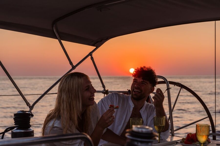 Heraklion: Sunset Sailing Cruise Dia Island with Snorkeling - What the crew adds to the experience