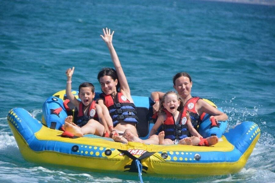 Hurghada: Dolphin Cruise with Snorkeling & Buffet Lunch - A boat with shade, music, and room to pause