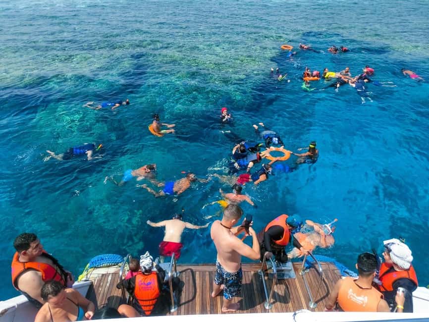 Hurghada: Dolphin Watching Boat Tour with Snorkeling & Lunch - Lunch, drinks, and time on deck
