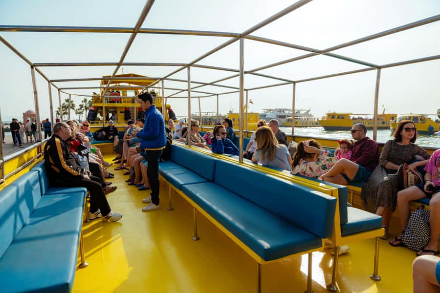Hurghada: Semi-Submarine Boat Tour w/ Snorkeling & Transfer - From your hotel to Hurghada Marina
