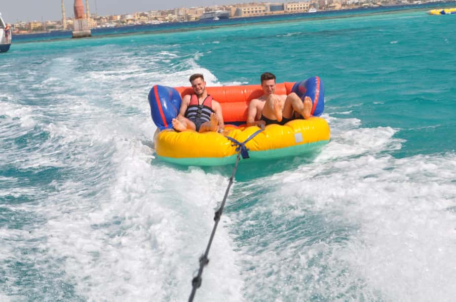 Hurghada: Snorkeling 6 x 1 to Orange Bay w Diving & Massage - Lunch, drinks, and the floating massage