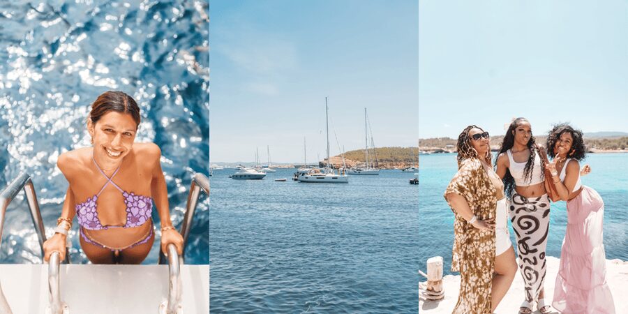 Ibiza: Adults-Only Cruise with Drinks, Food, Snorkel, and DJ - Cala Bassa: a quick taste of the beach