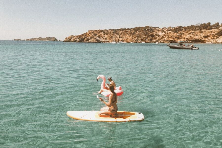 Ibiza: Adults-Only Cruise with Drinks, Food, Snorkel, and DJ - Cala Comte and Cala Tarida: the main water time