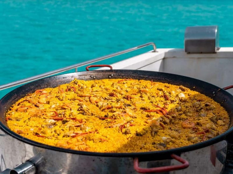 Ibiza: Formentera Full-Day Boat Tour with Lunch & Snorkeling - What the paella lunch adds to the trip