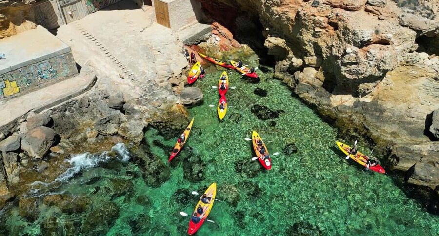 Ibiza: Kayak & Snorkel in Sea Caves and Crystal Waters - Meeting at Cala Codolar at 10:30