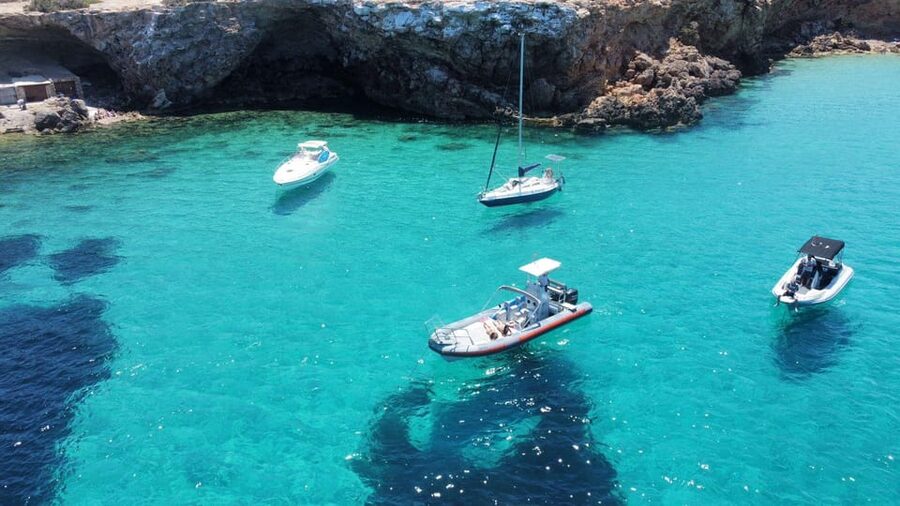 Ibiza: SpeedBoat trip to Atlantis & Es Vedra Snorkel+Paddle - Cala Comte for the second swim