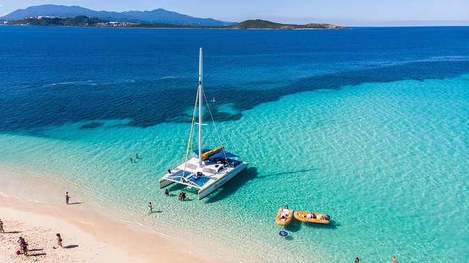 Icacos Deserted Island Catamaran, Snorkel, and Picnic Cruise - Sailing from Fajardo toward Icacos