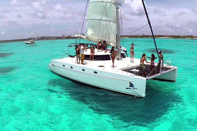 Isla Mujeres tour in a Catamaran with snorkel, open bar, lunch - Buffet lunch and the open bar