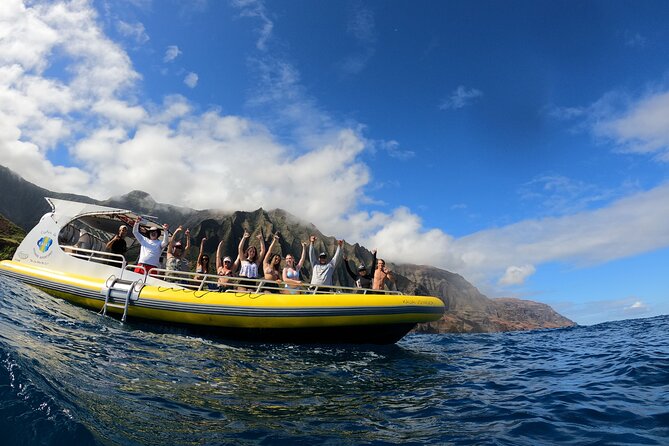 Kauai: Na Pali Coast Super Raft Snorkel Adventure - From Port Allen to Waimea and Kekaha
