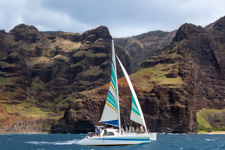 Kauai: Napali Coast Sail & Snorkel Tour from Port Allen - Leaving Port Allen under Kauai’s trade winds