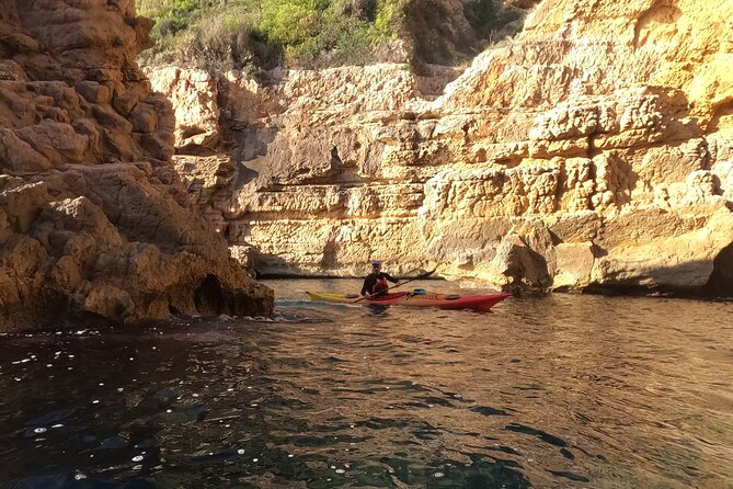 Kayak And Snorkel Excursion in Jávea. Portitxol - Granadella - A snack stop inside a cave